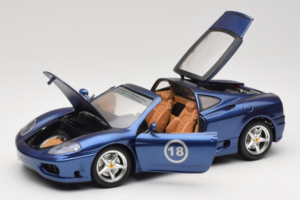 Ferrari 360 Modena Targa Ierobežots Izlaidums 333 gab Violets Metallic Bburago 1:18 3348-F1 Metāls — attēls 2 no 8