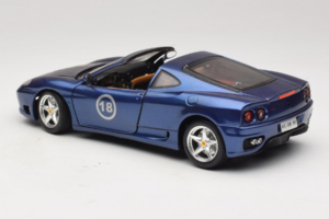 Ferrari 360 Modena Targa Ierobežots Izlaidums 333 gab Violets Metallic Bburago 1:18 3348-F1 Metāls — attēls 7 no 8
