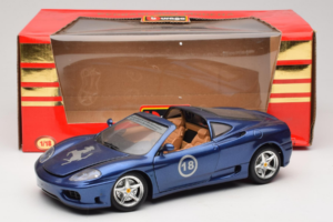 Ferrari 360 Modena Targa Ierobežots Izlaidums 333 gab Violets Metallic Bburago 1:18 3348-F1 Metāls — attēls 8 no 8