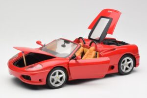 Ferrari 360 Spider Sarkans Hot Wheels 1:18 FER129 Metāls — attēls 2 no 8