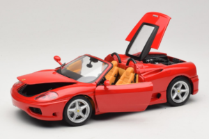 Ferrari 360 Spider Sarkans Hot Wheels 1:18 27774-M1 Metāls — attēls 2 no 8