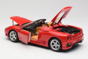Ferrari 360 Spider Sarkans Hot Wheels 1:18 FER129 Metāls — attēls 5 no 8
