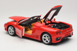 Ferrari 360 Spider Sarkans Hot Wheels 1:18 27774-M1 Metāls — attēls 5 no 8