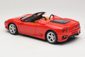 Ferrari 360 Spider Sarkans Hot Wheels 1:18 27774-M1 Metāls — attēls 7 no 8