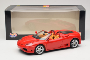 Ferrari 360 Spider Sarkans Hot Wheels 1:18 27774-M1 Metāls — attēls 8 no 8