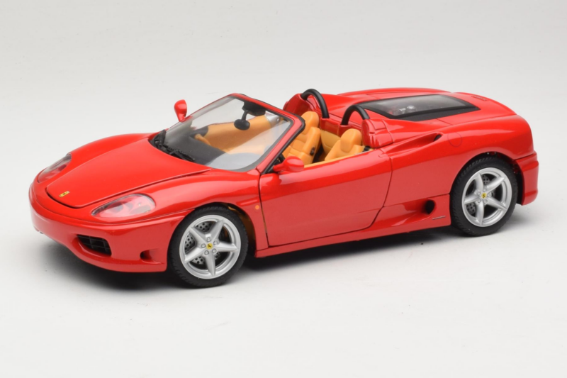 Ferrari 360 Spider Sarkans Hot Wheels 1:18 27774-M1 Metāls