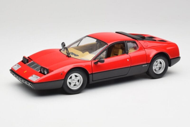 Ferrari 365 GT4/BB Sarkans Kyosho 1:18 08173R Metāls