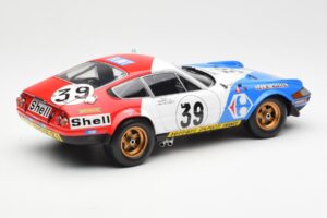Ferrari 365 GTB/4 #39 J-C. Andruet / Lena 24 Hours of Le Mans 1972 Kyosho 1:18 08164E Metāls — attēls 3 no 8