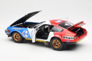 Ferrari 365 GTB/4 #39 J-C. Andruet / Lena 24 Hours of Le Mans 1972 Kyosho 1:18 08164E Metāls — attēls 5 no 8