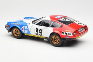 Ferrari 365 GTB/4 #39 J-C. Andruet / Lena 24 Hours of Le Mans 1972 Kyosho 1:18 08164E Metāls — attēls 7 no 8