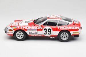 Ferrari 365 GTB4 Competizione #39 1973 Kyosho 1:18 08164F Metāls — attēls 4 no 8
