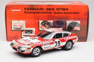 Ferrari 365 GTB4 Competizione #39 1973 Kyosho 1:18 08164F Metāls — attēls 8 no 8