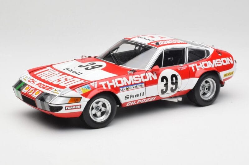 Ferrari 365 GTB4 Competizione #39 1973 Kyosho 1:18 08164F Metāls