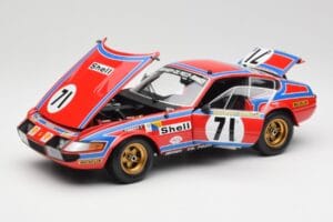 Ferrari 365 GTB4 Competizione #71 24 Hours of Le Mans 1974 Kyosho 1:18 08164A Metāls — attēls 2 no 8