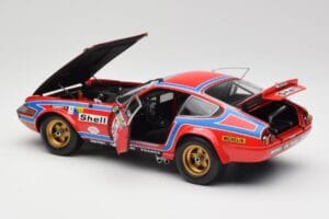 Ferrari 365 GTB4 Competizione #71 24 Hours of Le Mans 1974 Kyosho 1:18 08164A Metāls — attēls 5 no 8
