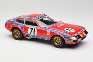 Ferrari 365 GTB4 Competizione #71 24 Hours of Le Mans 1974 Kyosho 1:18 08164A Metāls — attēls 6 no 8