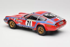 Ferrari 365 GTB4 Competizione #71 24 Hours of Le Mans 1974 Kyosho 1:18 08164A Metāls — attēls 7 no 8
