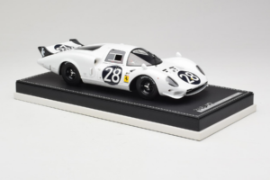 Ferrari 365 P2 #28 M. Gregory / J. Schlesser NART 24 Hours of Daytona 1967 Balts AB Models 1:18 REMC019 Sveķi — attēls 4 no 6