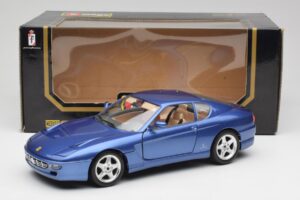 Ferrari 456 GT Blu Pozzi Bburago 1:18 3036-M3 Metāls — attēls 8 no 8