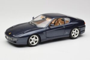 Ferrari 456 GT Zils Bburago 1:18 3036 Metāls