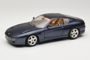 Ferrari 456 GT Zils Bburago 1:18 3036-B1 Metāls