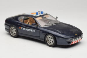 Ferrari 456 GT Carabinieri Melns Bburago 1:18 3036-B3 Metāls — attēls 6 no 8