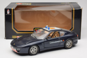 Ferrari 456 GT Carabinieri Melns Bburago 1:18 3036-B3 Metāls — attēls 8 no 8
