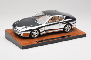 Ferrari 456 GT Chrome Silver Bburago 1:18 3746-R1 Metāls — attēls 3 no 8