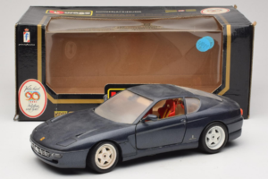 Ferrari 456 GT Dark Blue Metallic Bburago 1:18 3036-B2 Metāls — attēls 8 no 8
