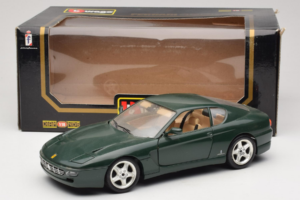 Ferrari 456 GT Tumšzaļš Bburago 1:18 3046-GR1 Metāls — attēls 8 no 8