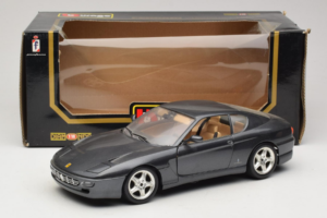Ferrari 456 GT Pelēks Metallic Bburago 1:18 3036-G1 Metāls — attēls 8 no 8