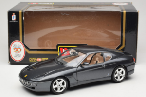 Ferrari 456 GT Pelēks Metallic Īpašs Krāsojums Bburago 1:18 3036 D Metāls — attēls 8 no 8