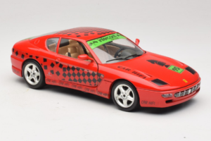Ferrari 456 GT Interconti Car HiFi Sarkans Bburago 1:18 3036-D Metāls — attēls 6 no 8