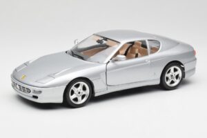 Ferrari 456 GT Sudrabs Bburago 1:18 3036-M2 Metāls