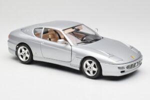 Ferrari 456 GT Sudrabs Bburago 1:18 3036-M2 Metāls — attēls 6 no 8