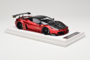 Ferrari 458 Liberty Walk LB-Silhouette WORKS GT Candy Sarkans IVY 1:18 REMC003 Sveķi — attēls 4 no 6