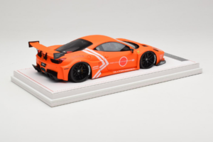 Ferrari 458 Liberty Walk LB-Silhouette WORKS GT Oranžs IVY 1:18 REMC002 Sveķi — attēls 3 no 6
