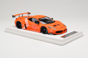 Ferrari 458 Liberty Walk LB-Silhouette WORKS GT Oranžs IVY 1:18 REMC002 Sveķi — attēls 4 no 6