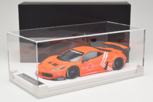Ferrari 458 Liberty Walk LB-Silhouette WORKS GT Oranžs IVY 1:18 REMC002 Sveķi — attēls 6 no 6