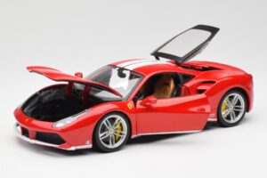 Ferrari 488 GTB Sarkans Bburago 1:18 18-76102 Metāls — attēls 2 no 8