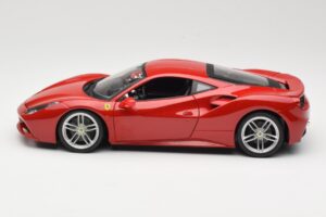 Ferrari 488 GTB Sarkans Bburago 1:18 18-16008 Metāls — attēls 4 no 8