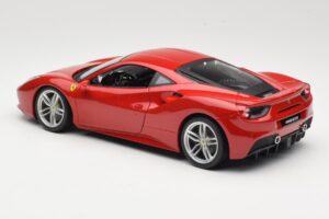 Ferrari 488 GTB Sarkans Bburago 1:18 18-16008 Metāls — attēls 7 no 8