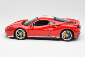 Ferrari 488 GTB Sarkans Bburago 1:18 18-76102 Metāls — attēls 4 no 8