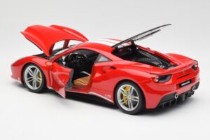 Ferrari 488 GTB Sarkans Bburago 1:18 18-76102 Metāls — attēls 5 no 8