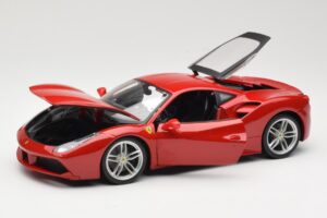 Ferrari 488 GTB Sarkans Bburago 1:18 18-16008 Metāls — attēls 2 no 8