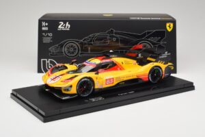 Ferrari 499P Hypercar AF Corse #83 R. Kubica / Y. Ye / R. Shwartzman 24 Hours of Le Mans 2024 Bburago 1:18 18-16313-83-VET Me — attēls 9 no 9