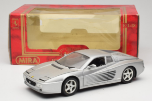 Ferrari 512 TR Sudrabs Mira 1:18 6178-B1 Metāls — attēls 8 no 8
