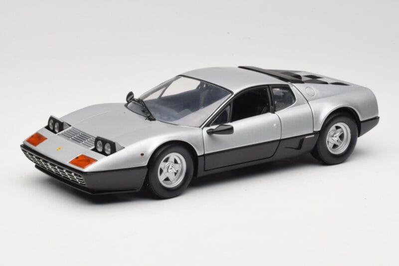 Ferrari 512BB Sudrabs Kyosho 1:18 08171S Metāls