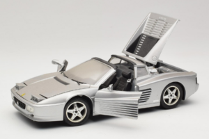 Ferrari 512TR Targa Sudrabs Mira 1:18 6175 Metāls — attēls 2 no 8