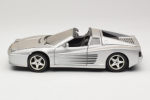 Ferrari 512TR Targa Sudrabs Mira 1:18 6175 Metāls — attēls 4 no 8